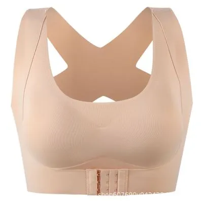 1pcs/2pcs/3pcs Women Bras For Women Push Up Bra Posture Corrector Bralette Front Closure Female Underwear Cross Back Tops