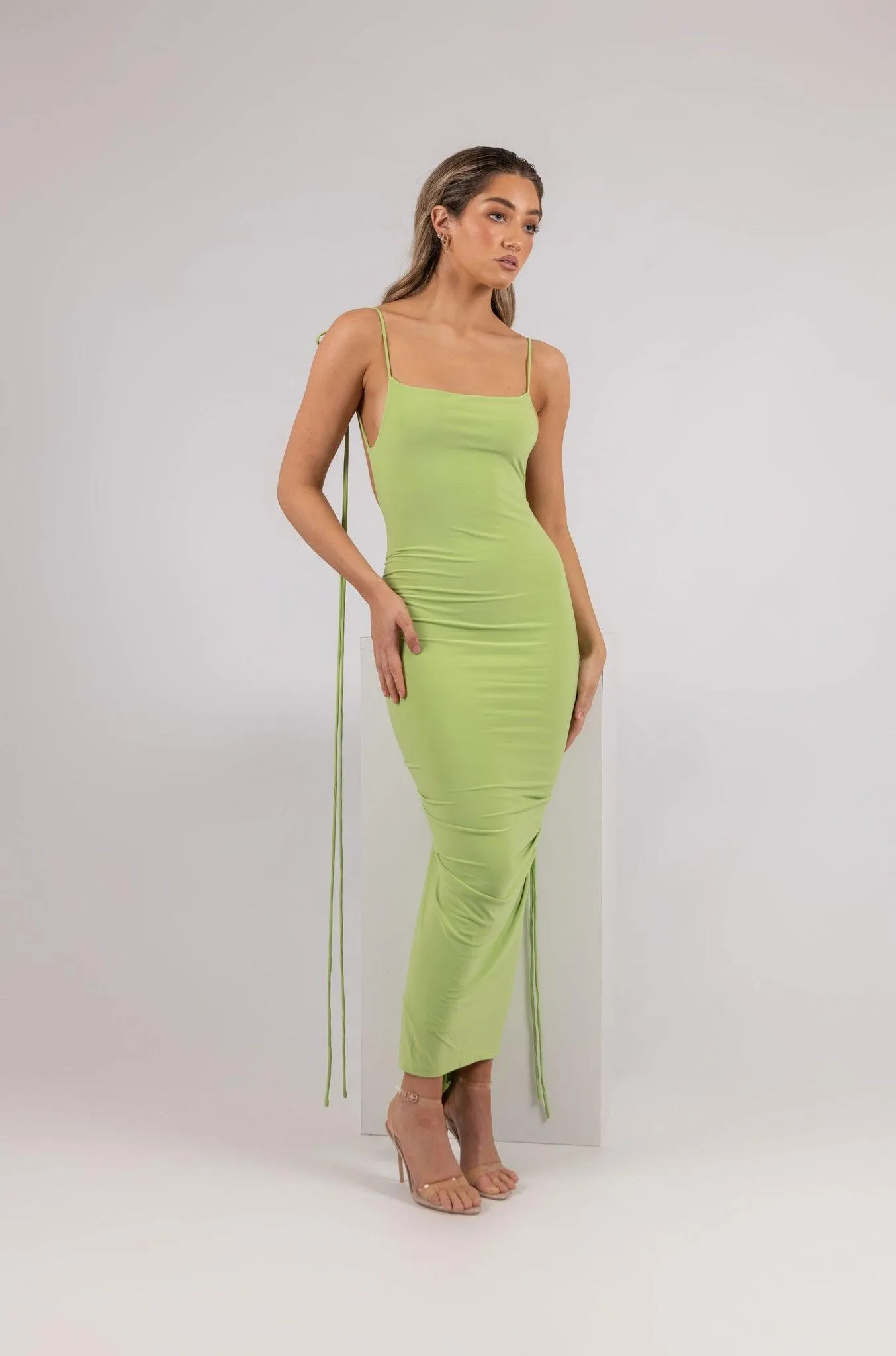 Azari Midi Dress - Lime