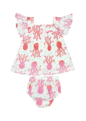 Baby Jhabla Dress Octopus