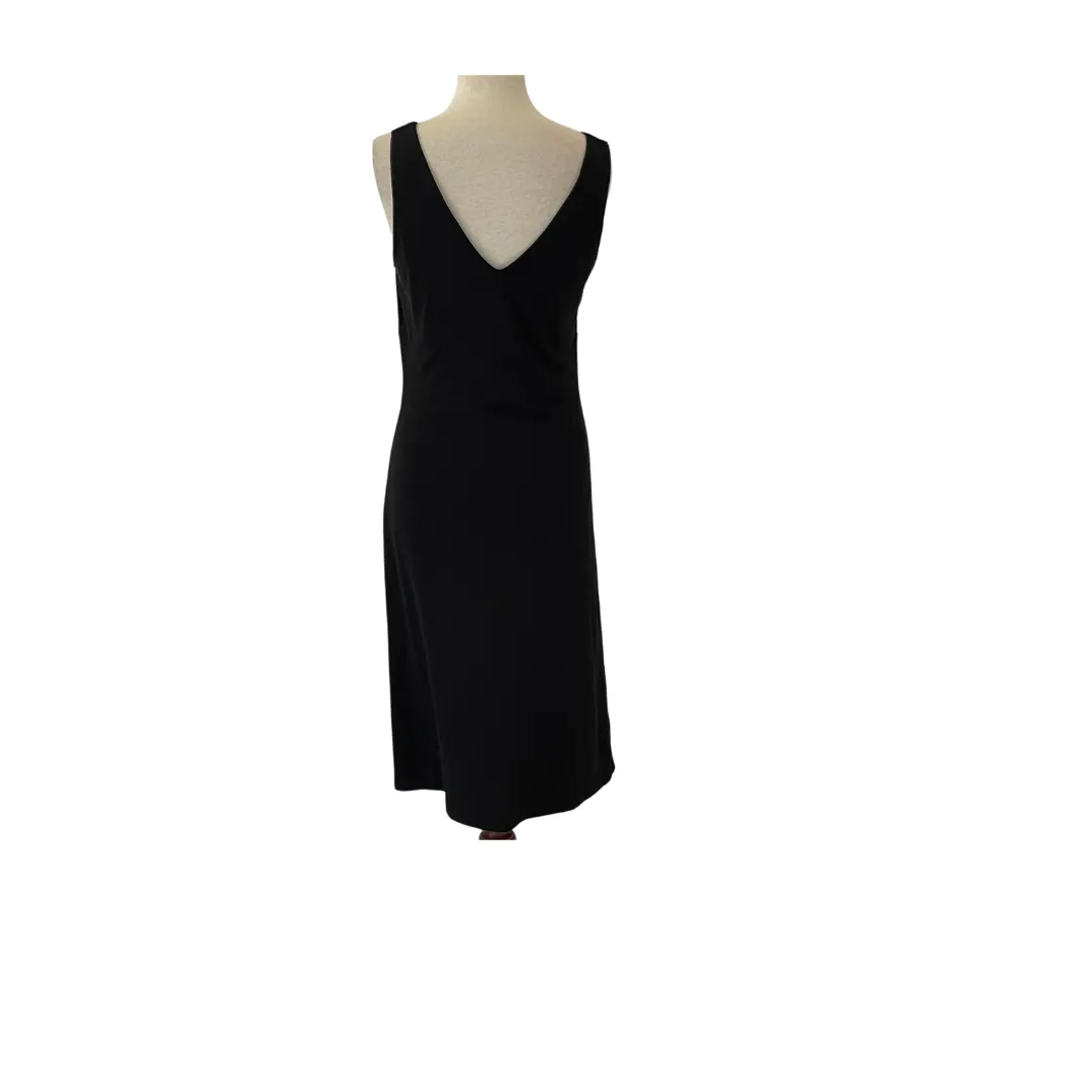 Banana Republic Black Sleeveless Midi Dress | Pre Loved |