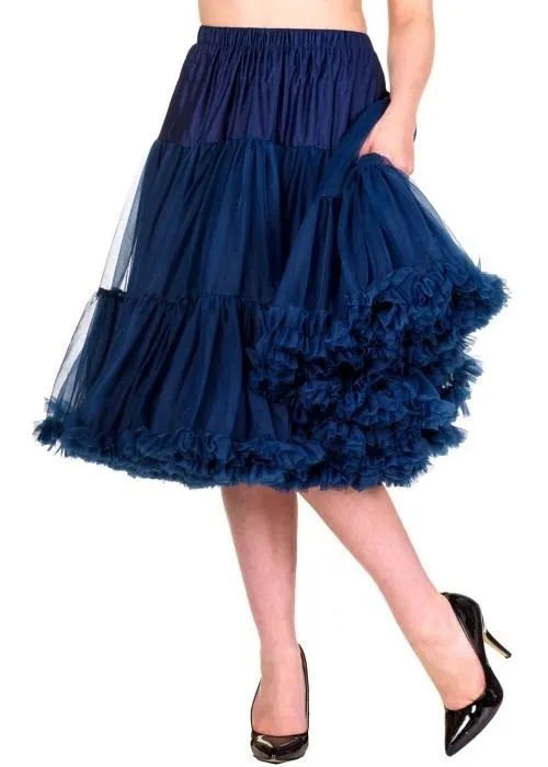 Banned 50's Petticoat Long Navy