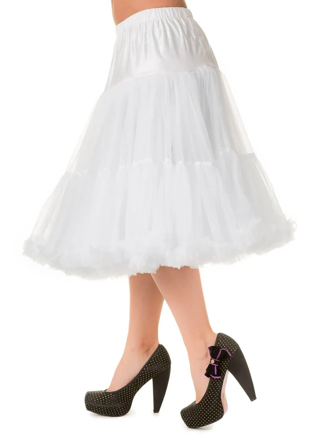 Banned 50's Petticoat Long White