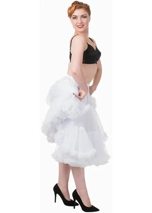 Banned 50's Petticoat Long White