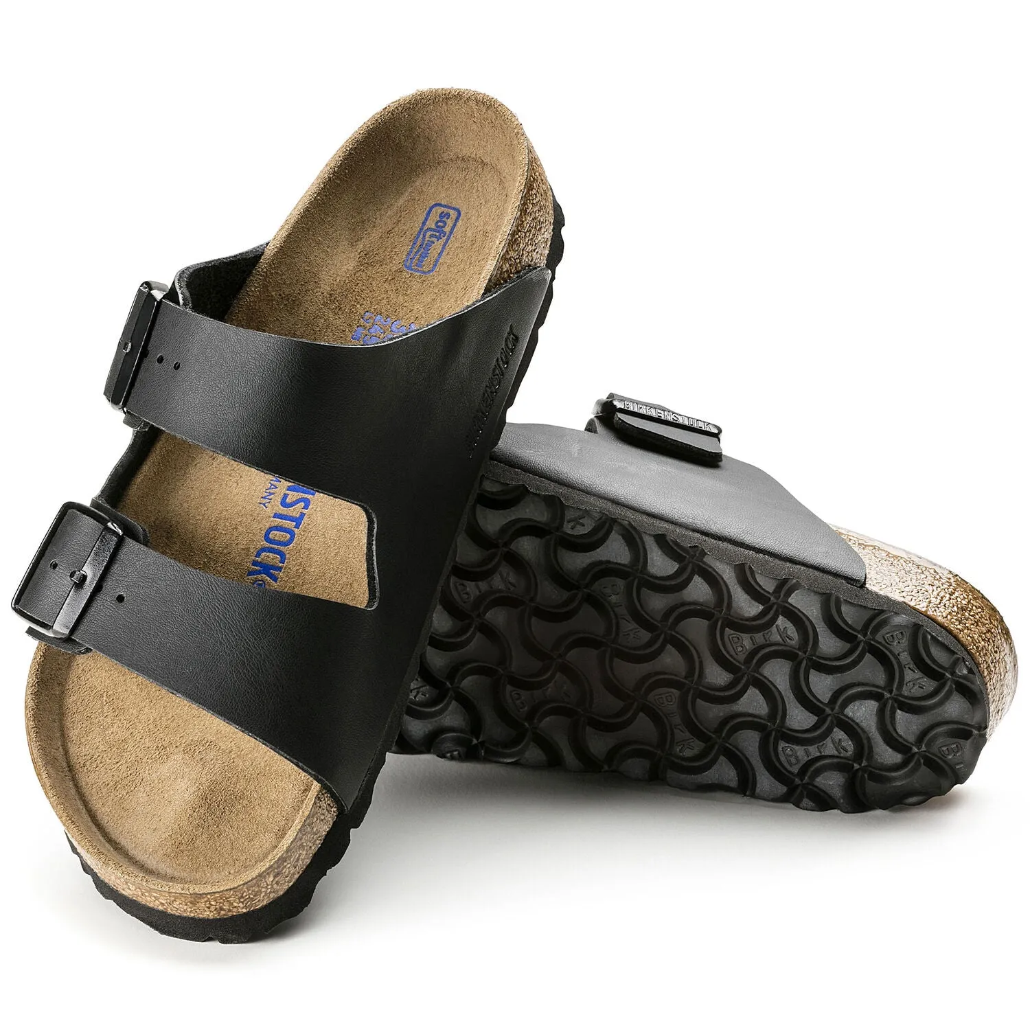 BIRKENSTOCK Arizona Soft Footbed Birko-FlorNarrow Fit Black