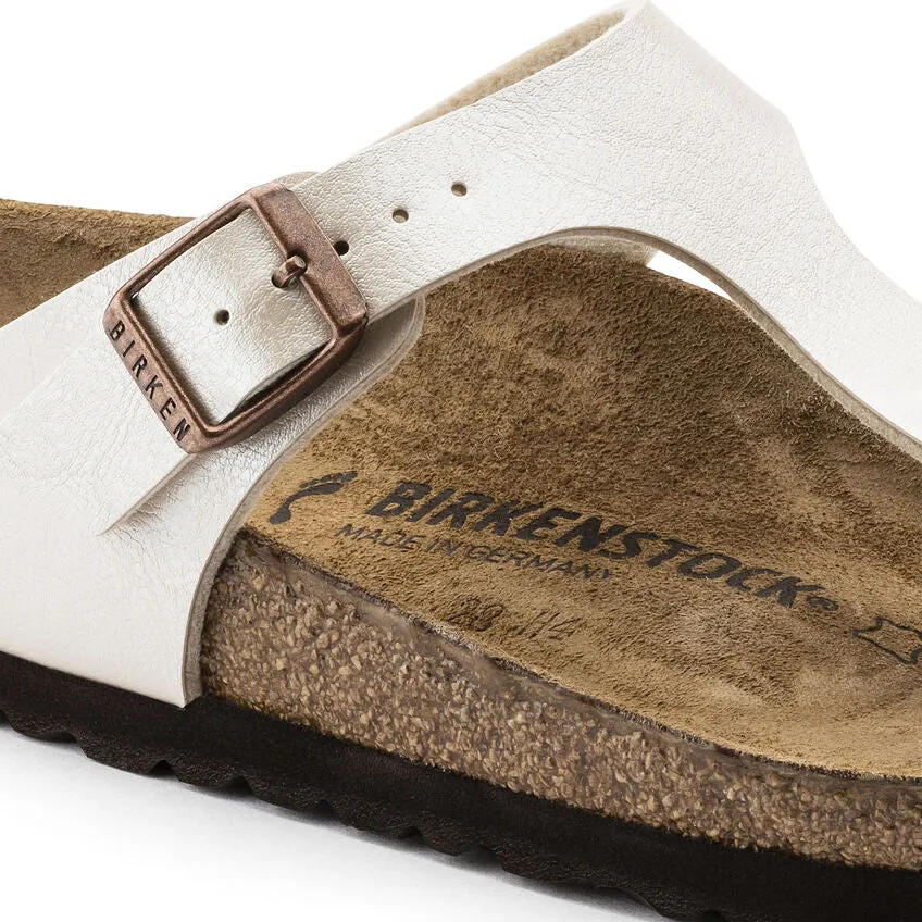 Birkenstock Women's Gizeh Birko-Flor (Graceful Pearl White - Regular fit)