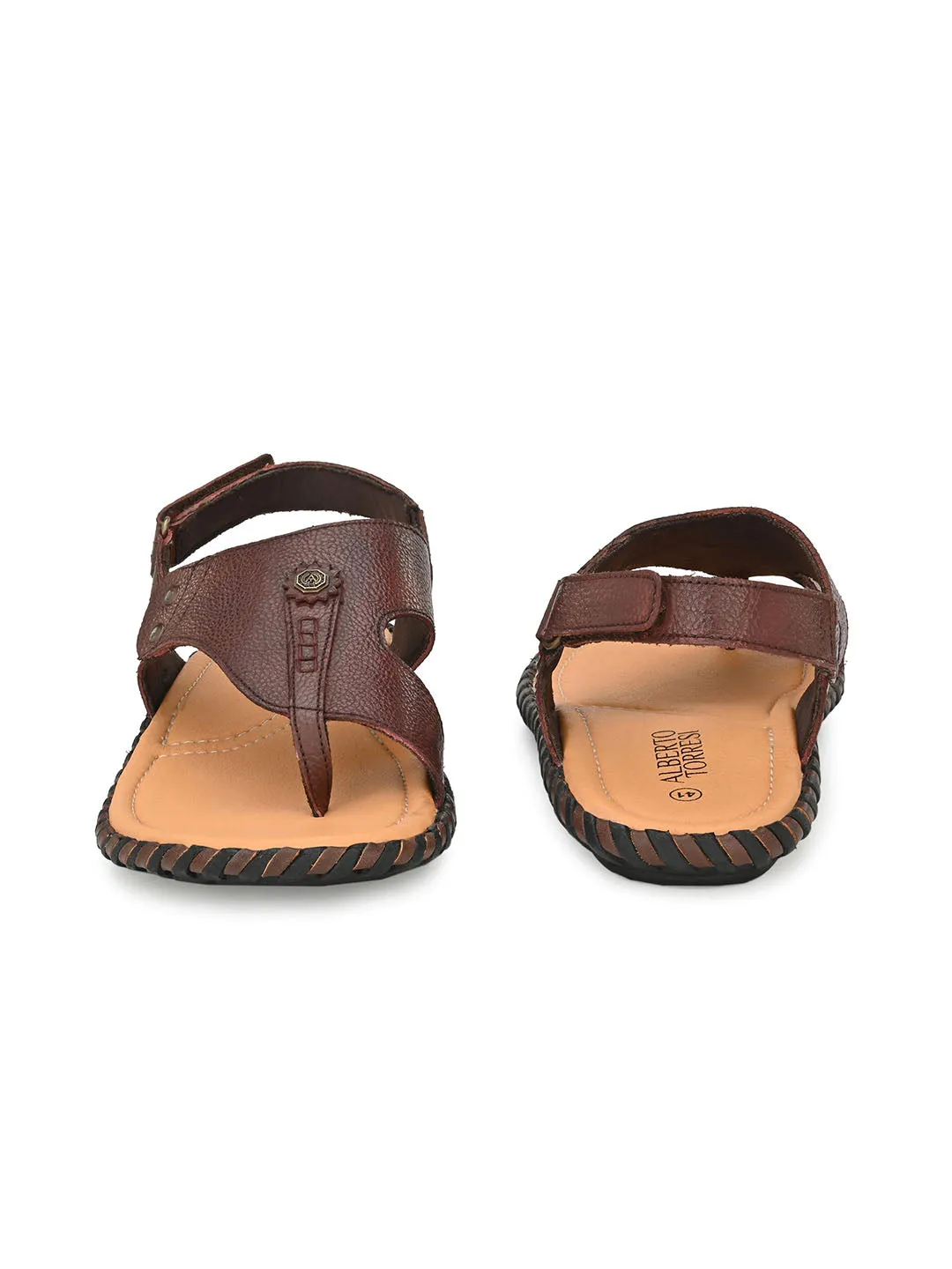 Bordo Unique Leather Sandals For Men