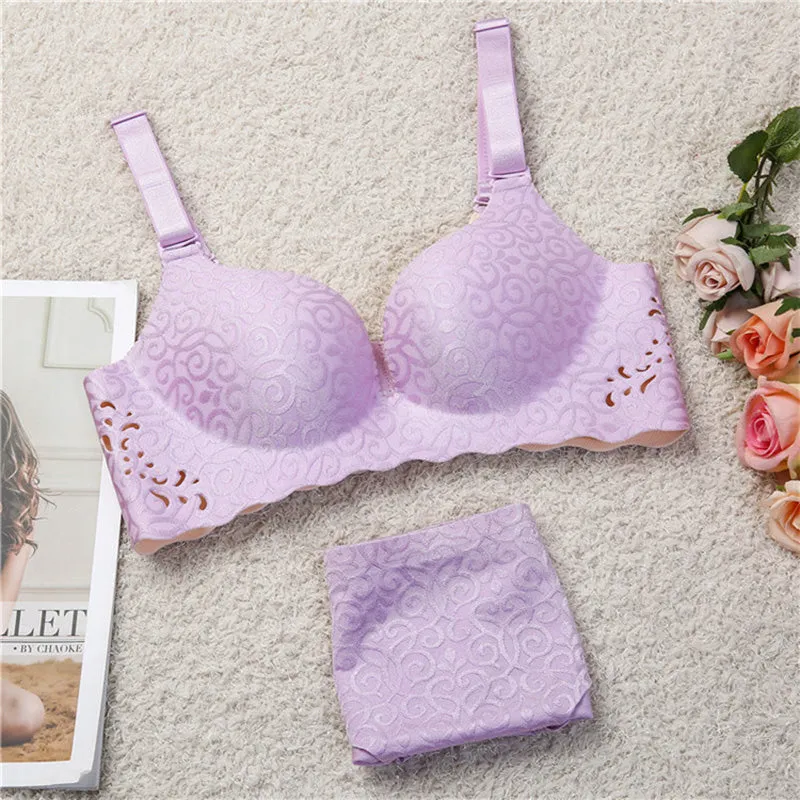 Bra Set Push Up Underwear Women Lingerie Set Thin Cup Bras