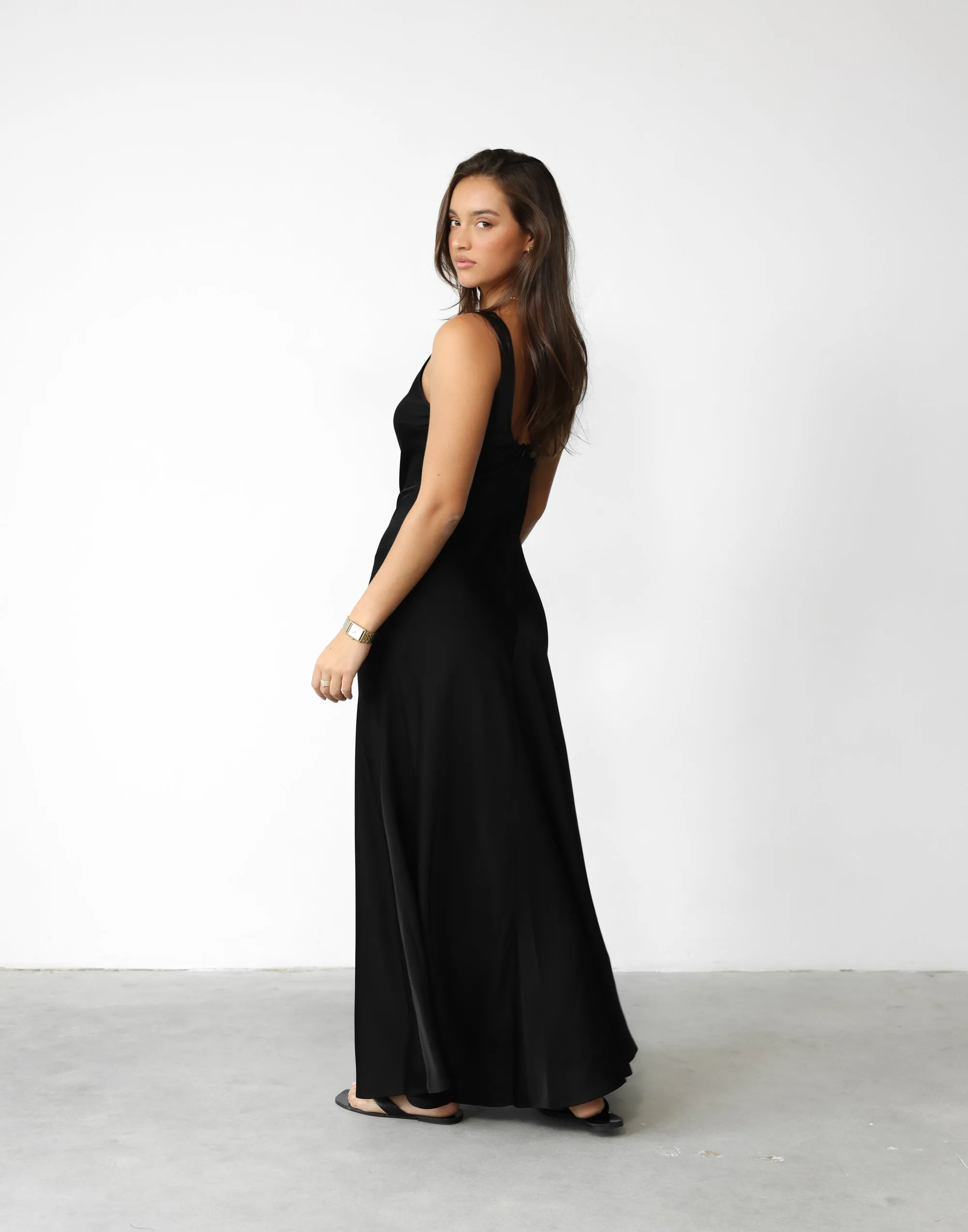 Charlotte Maxi Dress (Black)