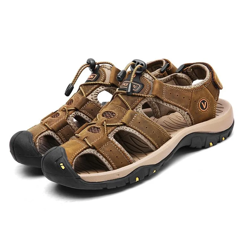 Classic Men Summer Leather Sandals