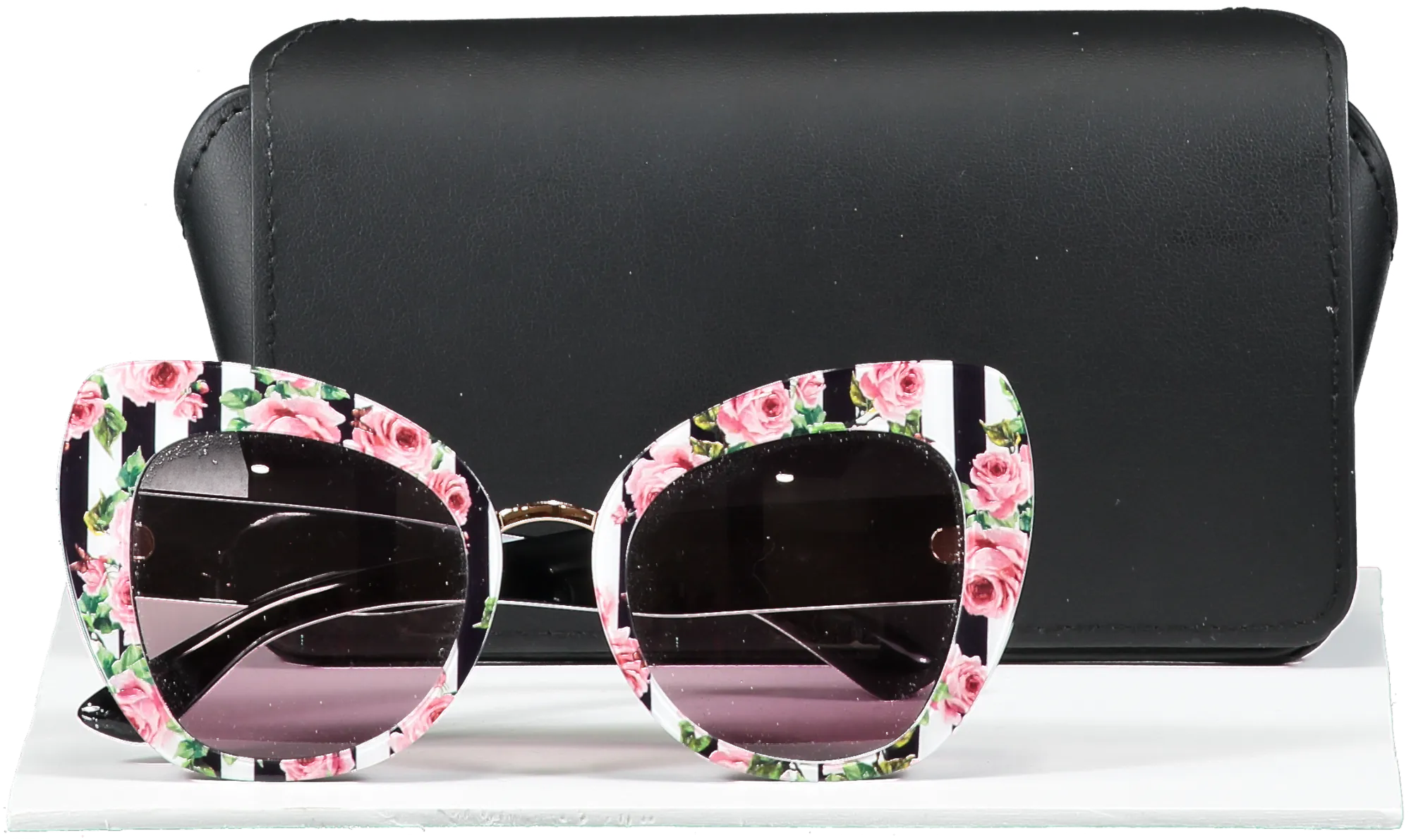 Dolce & Gabbana Pink Limited Edition Rose Collection Sunglasses  in case