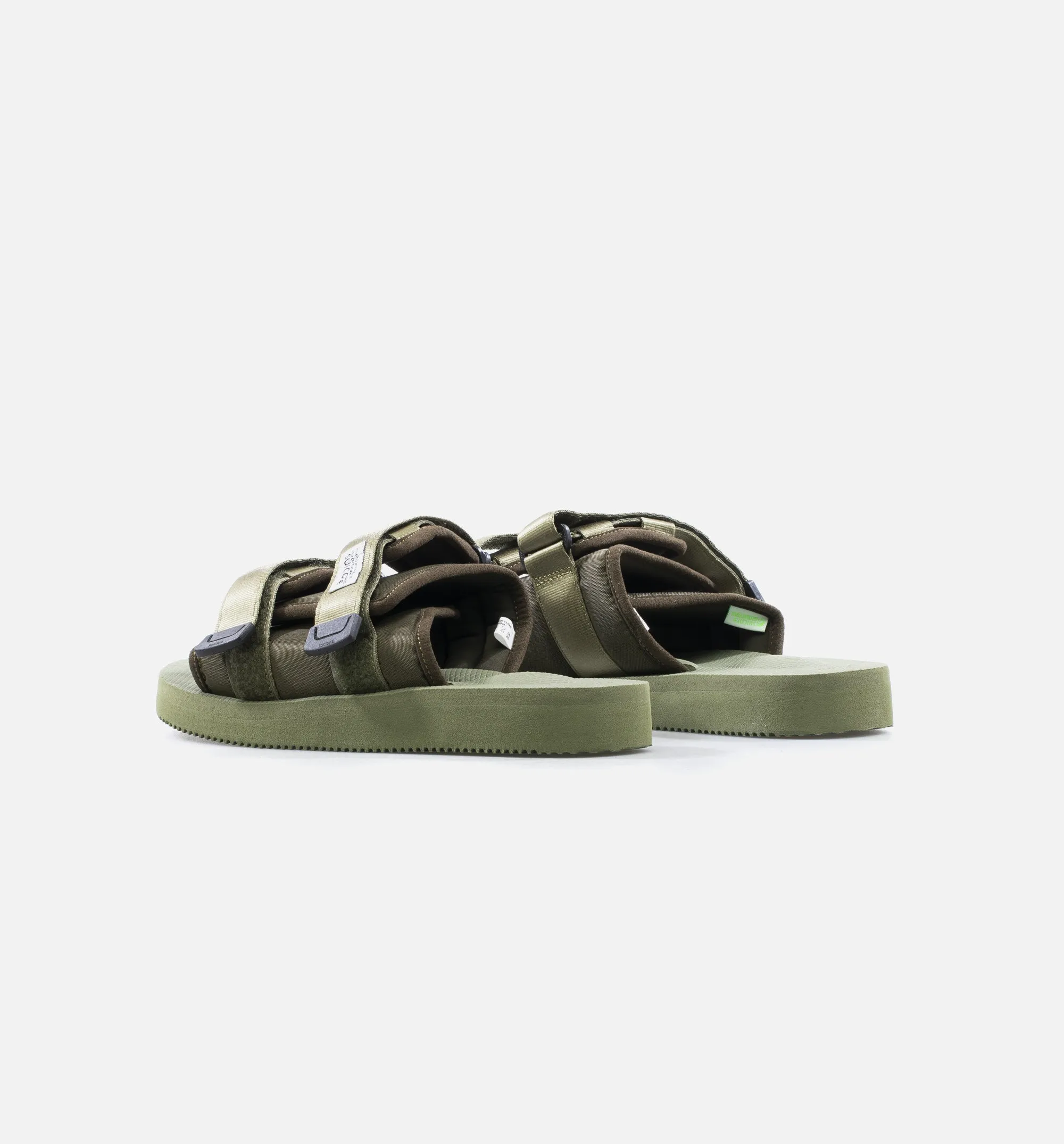 Double Strap Moto Cab Mens Lifestyle Slide Sandal - Olive