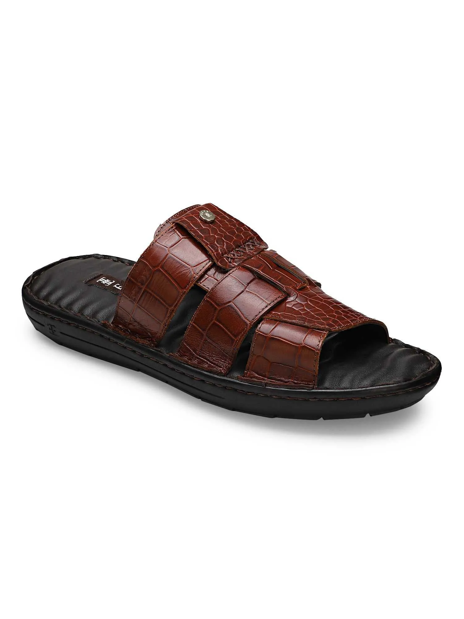 Ezok Men Croco Leather Oscar Sandal 2301