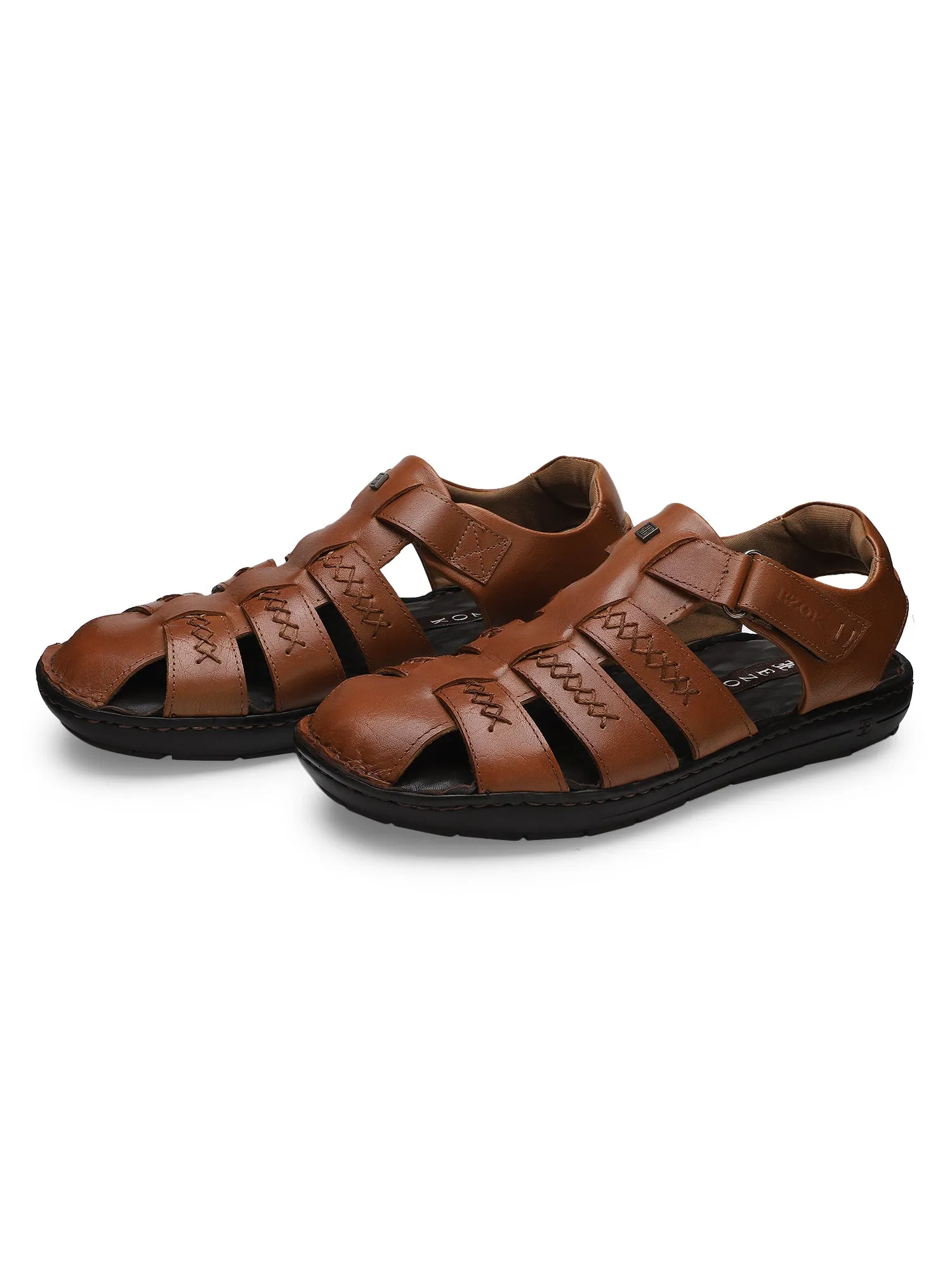 Ezok Men Orio Tan Leather Sandal 2302