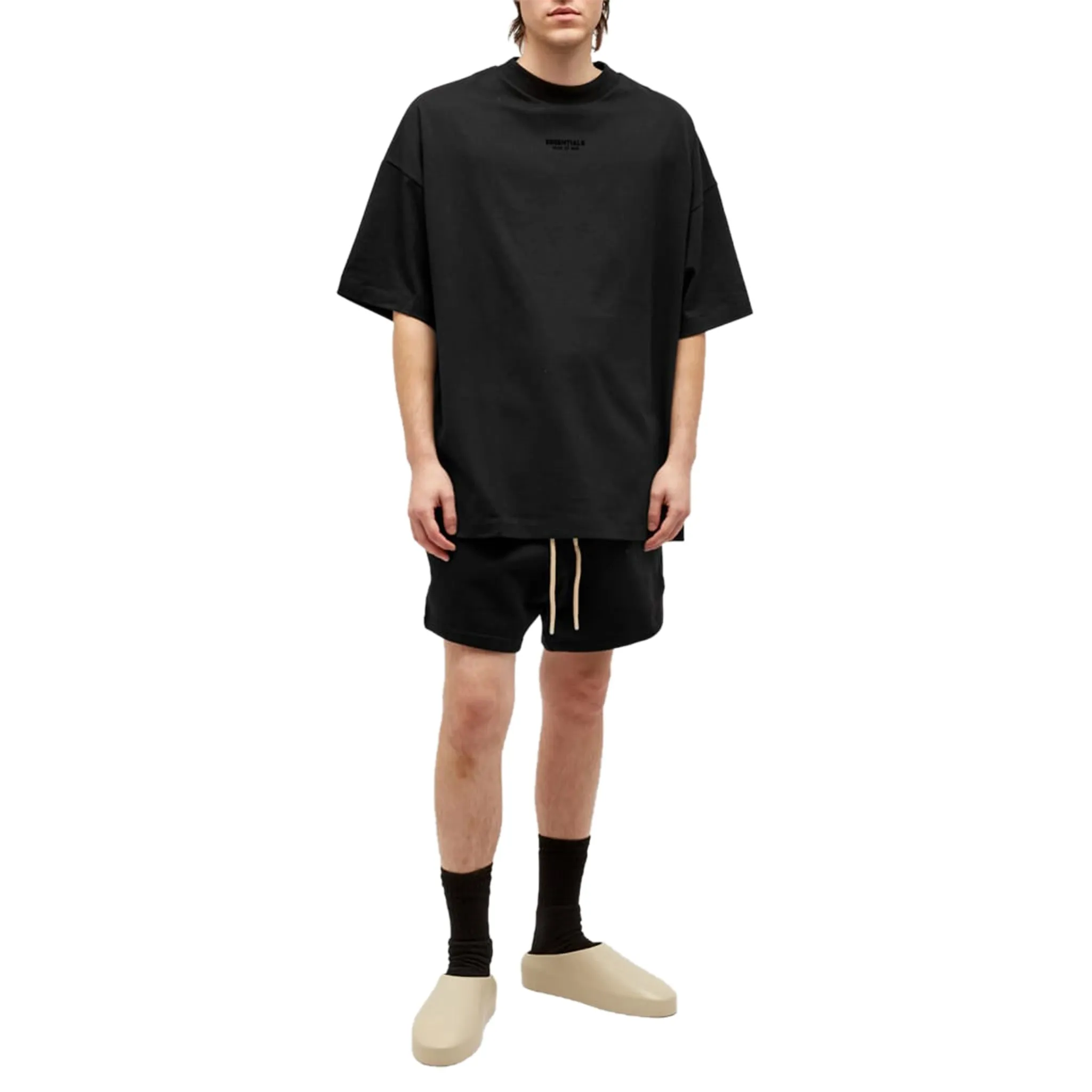 Fear Of God Essentials Jet Black Shorts (FW23)