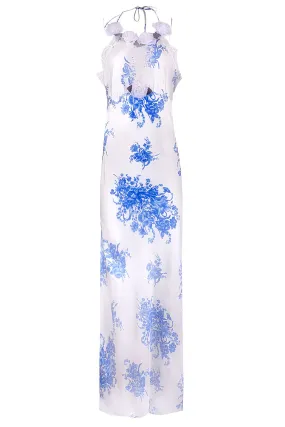 Floral Applique Maxi Dress