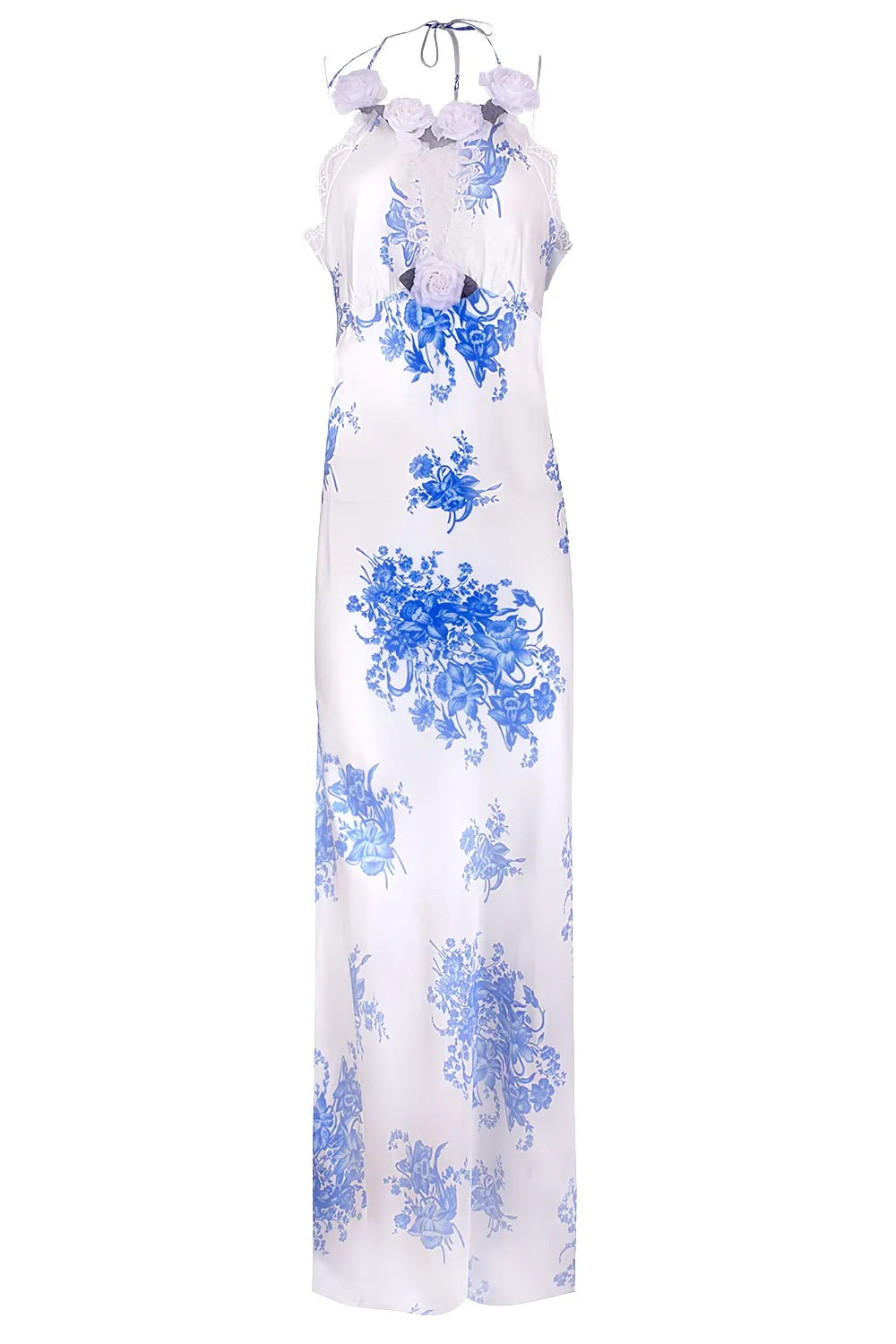 Floral Applique Maxi Dress