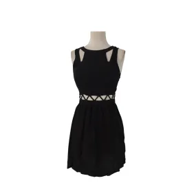 H&M Black Cut-out Sleeveless Dress | Pre Loved |