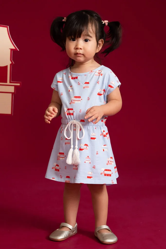 Hayley Dress - Periwinkle Night Market (5Y, 6Y left!)