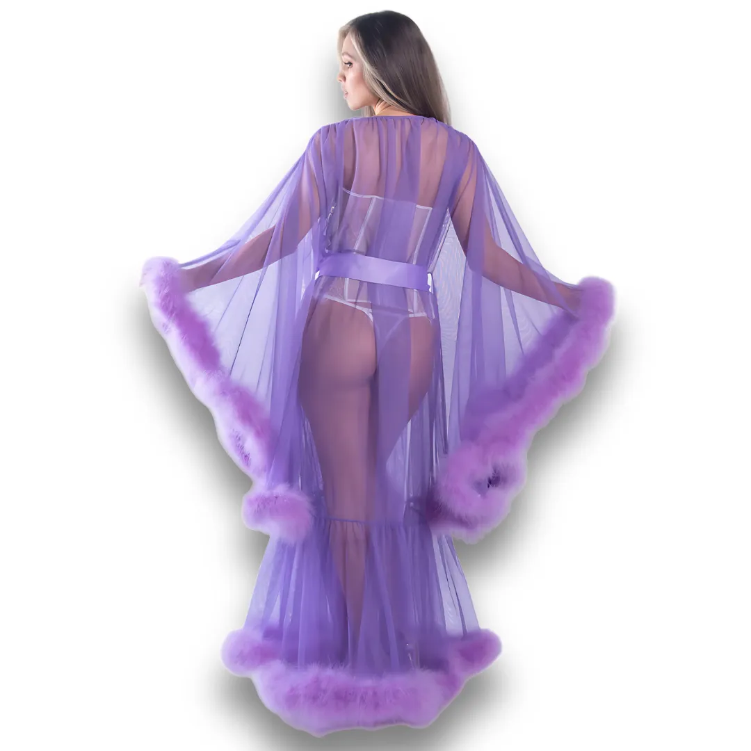 Hollywood Glam Luxury Robe - Purple