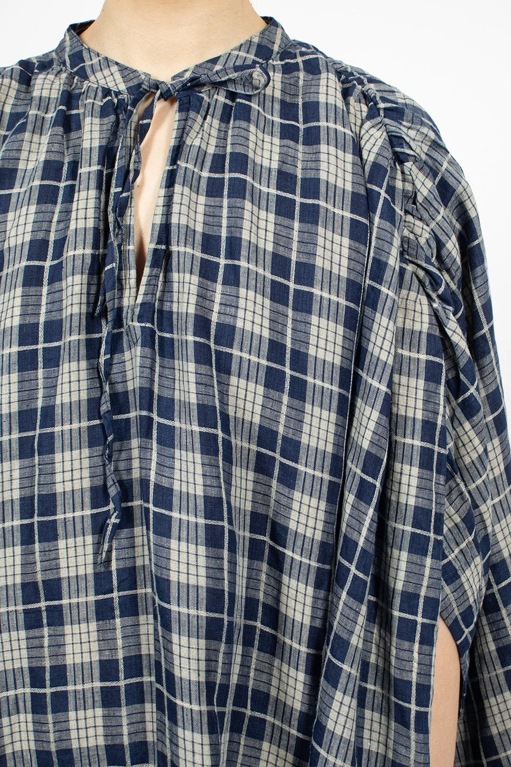 Indigo Check Dress Indigo/Natural