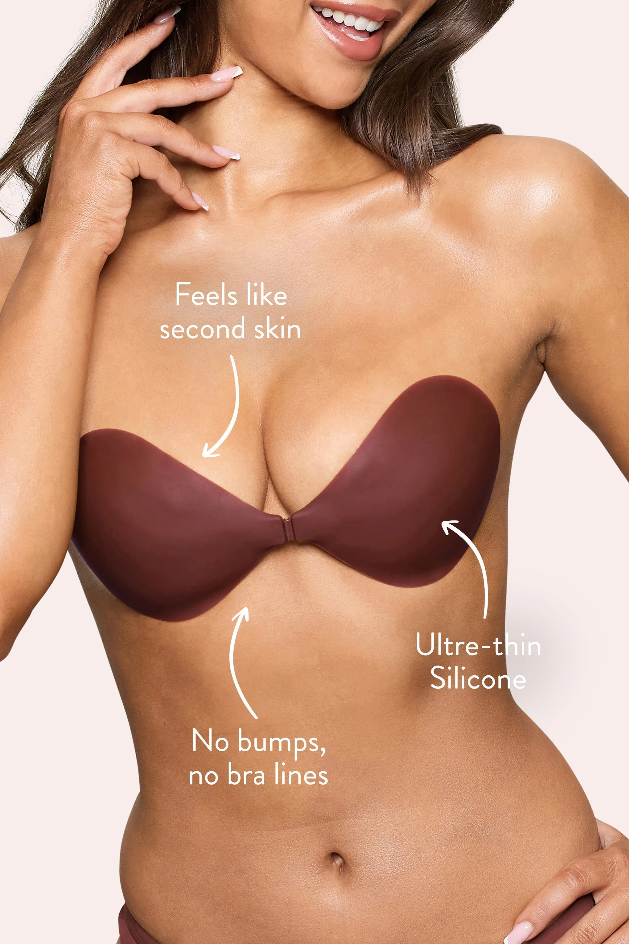 Invisibra | Boomba Cocoa Invisible Sticky Bra