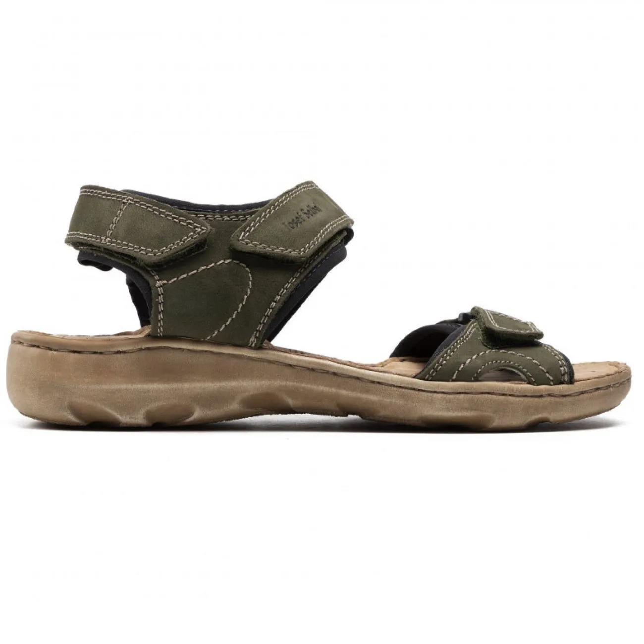 Josef Seibel, Lene 01, Sandal, Leather, Olive-Kombi