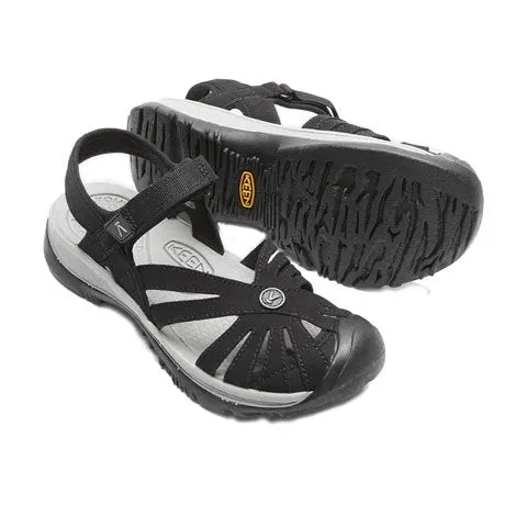 Keen Rose Sandal (Women) - Black/Neutral Gray