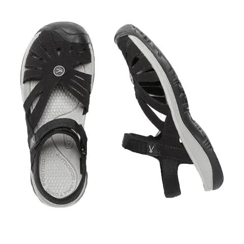 Keen Rose Sandal (Women) - Black/Neutral Gray