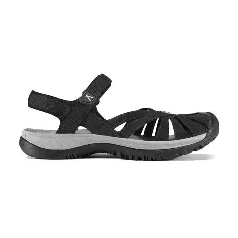 Keen Rose Sandal (Women) - Black/Neutral Gray