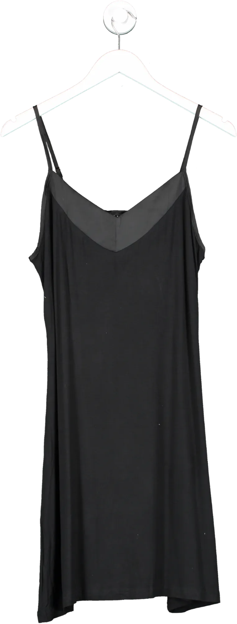 Lamiu Black V-neck Sleeveless slip Dress UK M