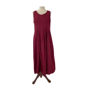 Laura Ashley Maroon Sleeveless Maxi Dress | Pre Loved |