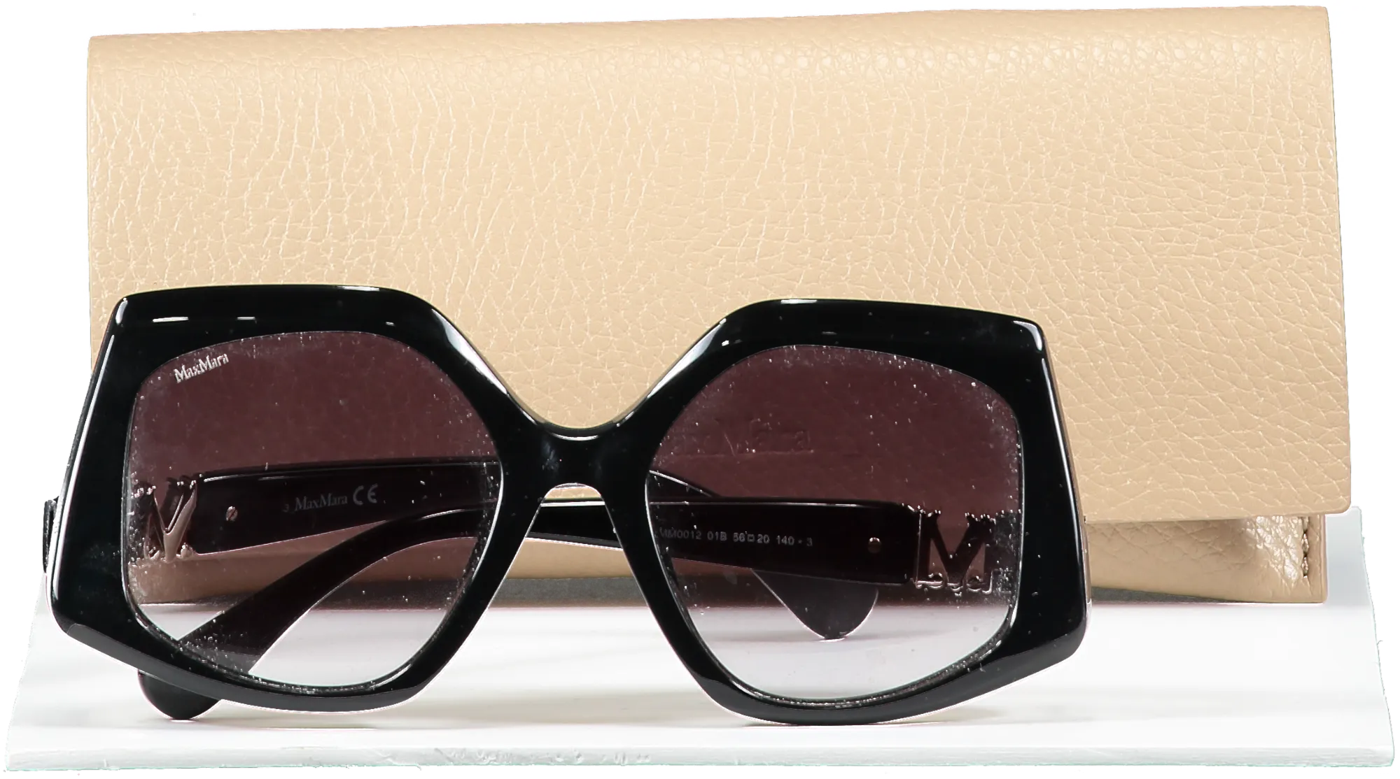 Max Mara Black Emme1 Sunglasses  in case