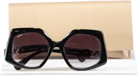 Max Mara Black Emme1 Sunglasses  in case