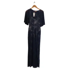 Nasty Gal Navy Lace with Slip Maxi Dress | Brand New |