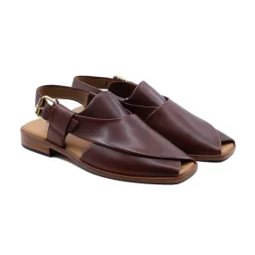 Oak - Men's Brown Calf Leather Sandal