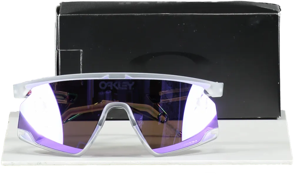 Oakley Purple Oo9237 Bxtr Rectangle-frame Branded-lens Metal Sunglasses In Case And Box One Size