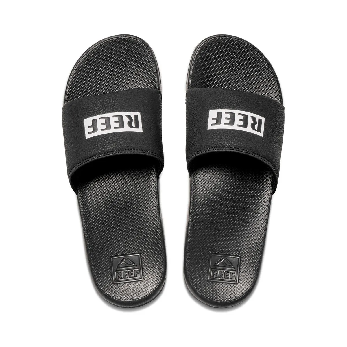 Reef One Slide Reef Black White   