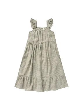 Rylee & Cru - Sage Gingham Abbie Tiered Dress