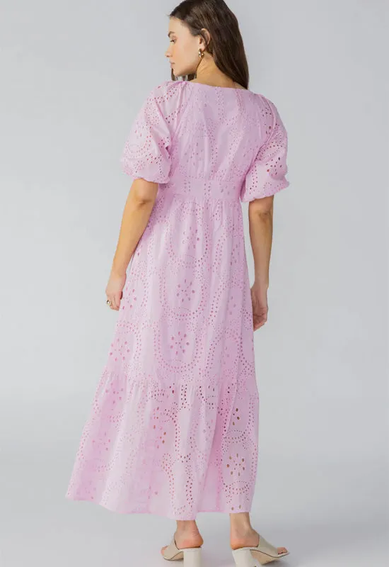 Sanctuary - Maxi Eyelet Dress Pink