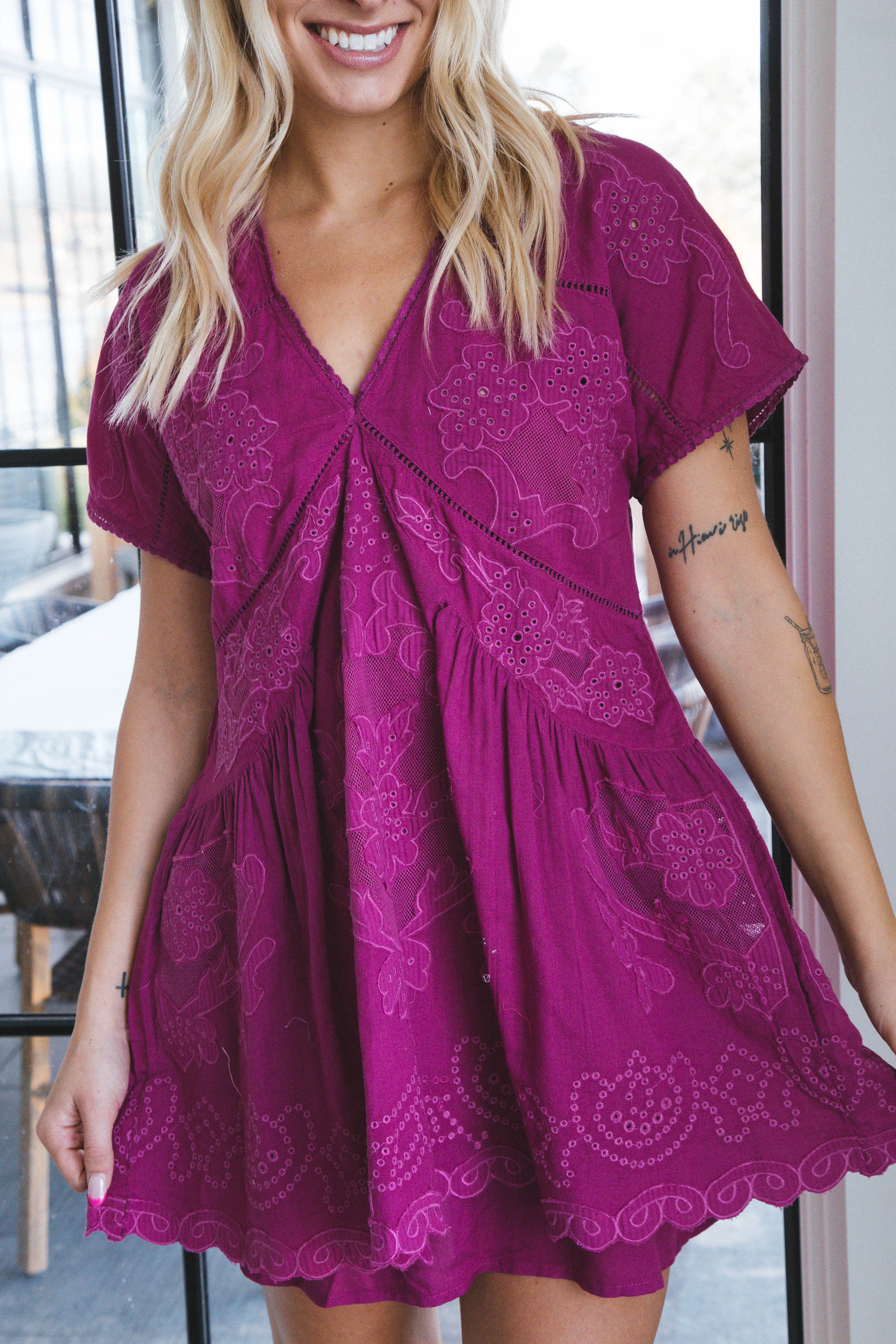 Serenity Mini Dress, Dragonfruit Punch | Free People