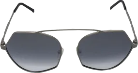 Sienna Alexander Metallic Belgravia Swix Flat Silver Mirror Sunglasses One Size