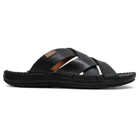 Tarifa Leather Men's Open Back Sandals