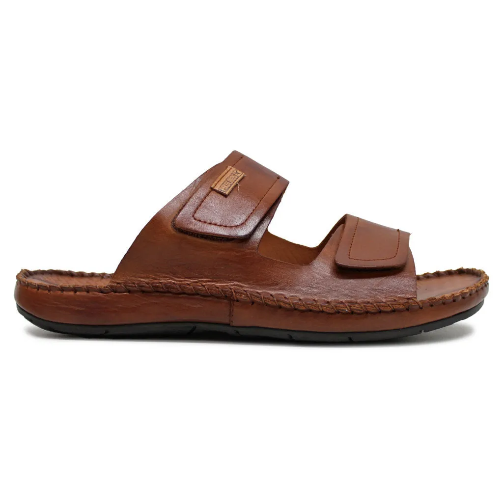 Tarifa Leather Men's Slides Sandals