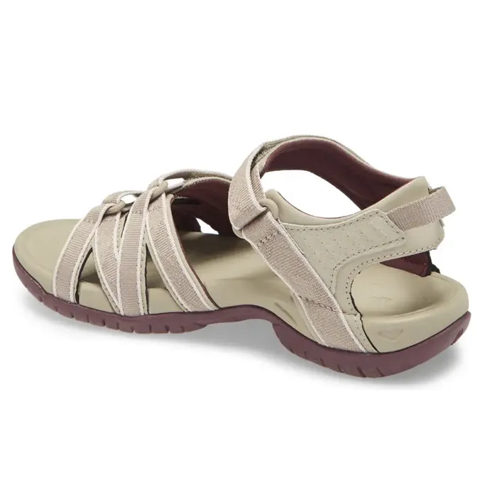 Teva Womens Tirra Valley Plaza Sandals in Taupe and Vineyard Wine