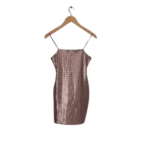 TopShop Light Pink Shiny Sequins Mini Dress | Gently Used |