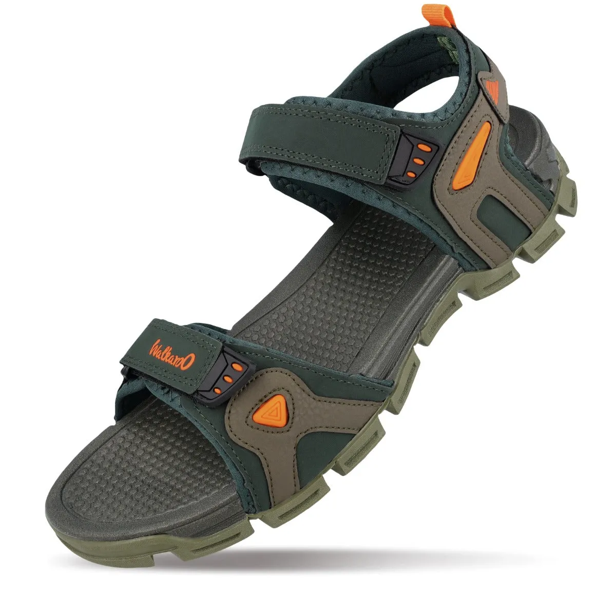 Walkaroo Men Sandal  - WC4419 Olive Green