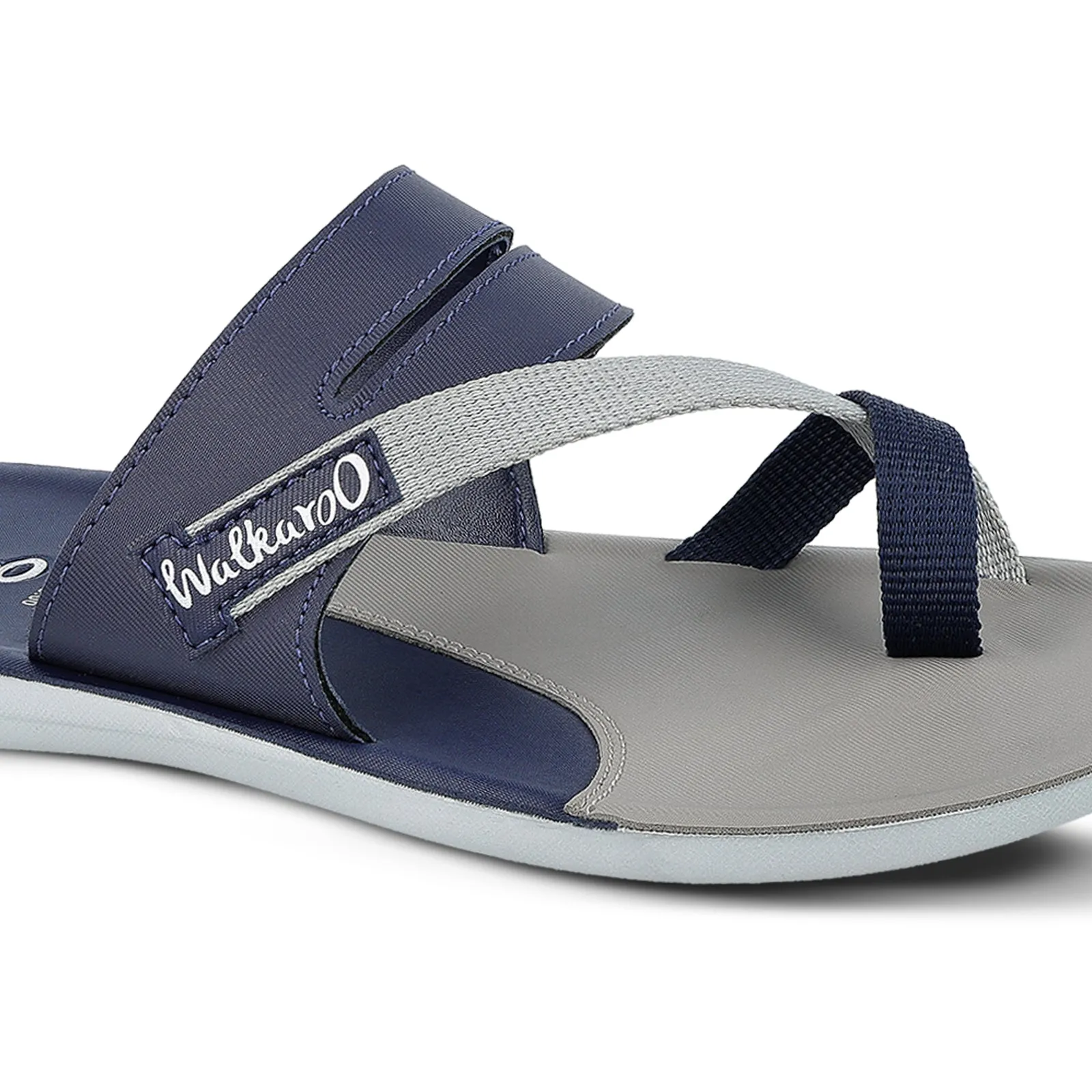 Walkaroo Men Sandal  - WG5451 Blue Grey