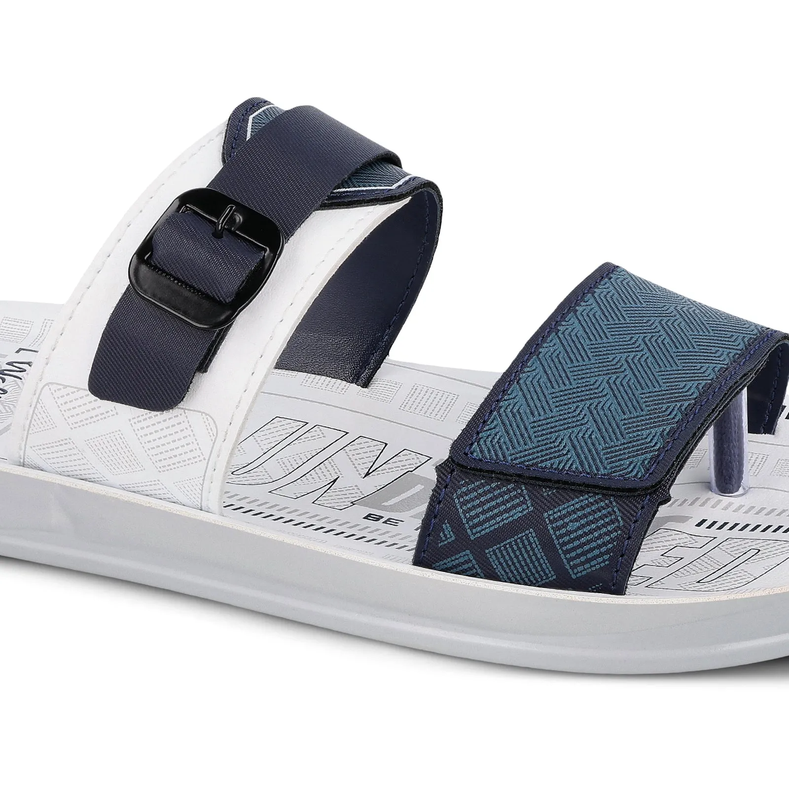 Walkaroo Men Sandal  - WG5546 White Blue