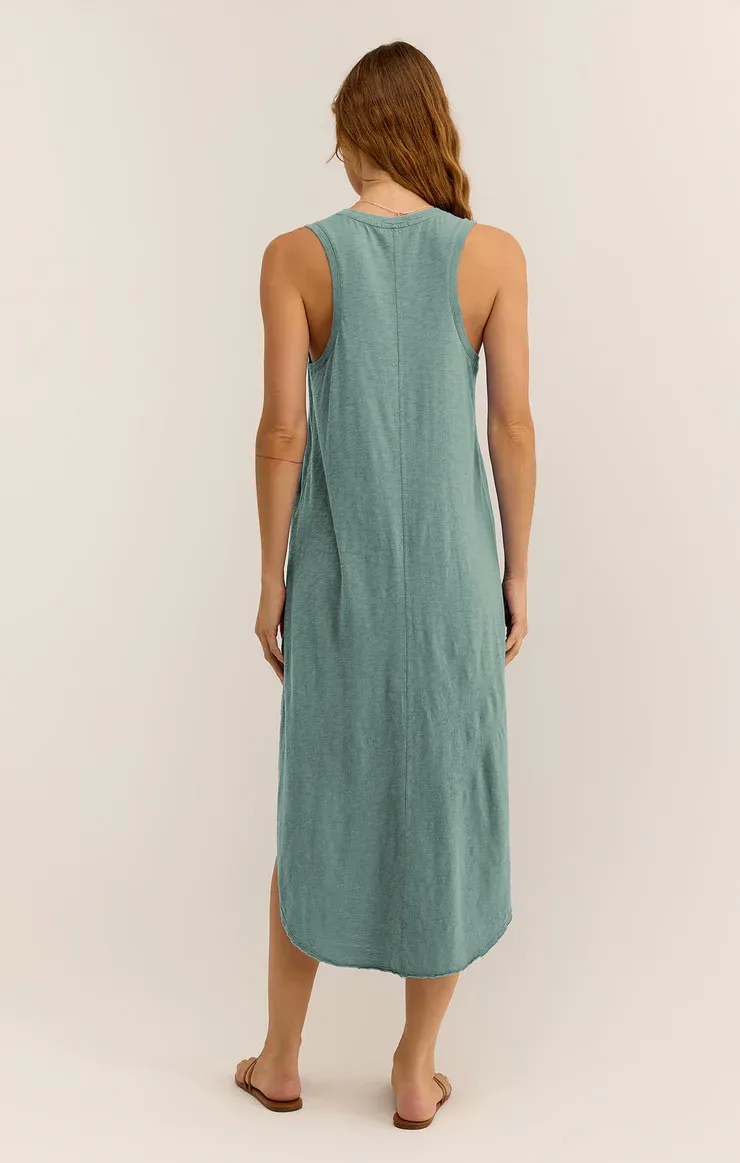 Z Supply The Reverie Slub Dress - Sea Pine