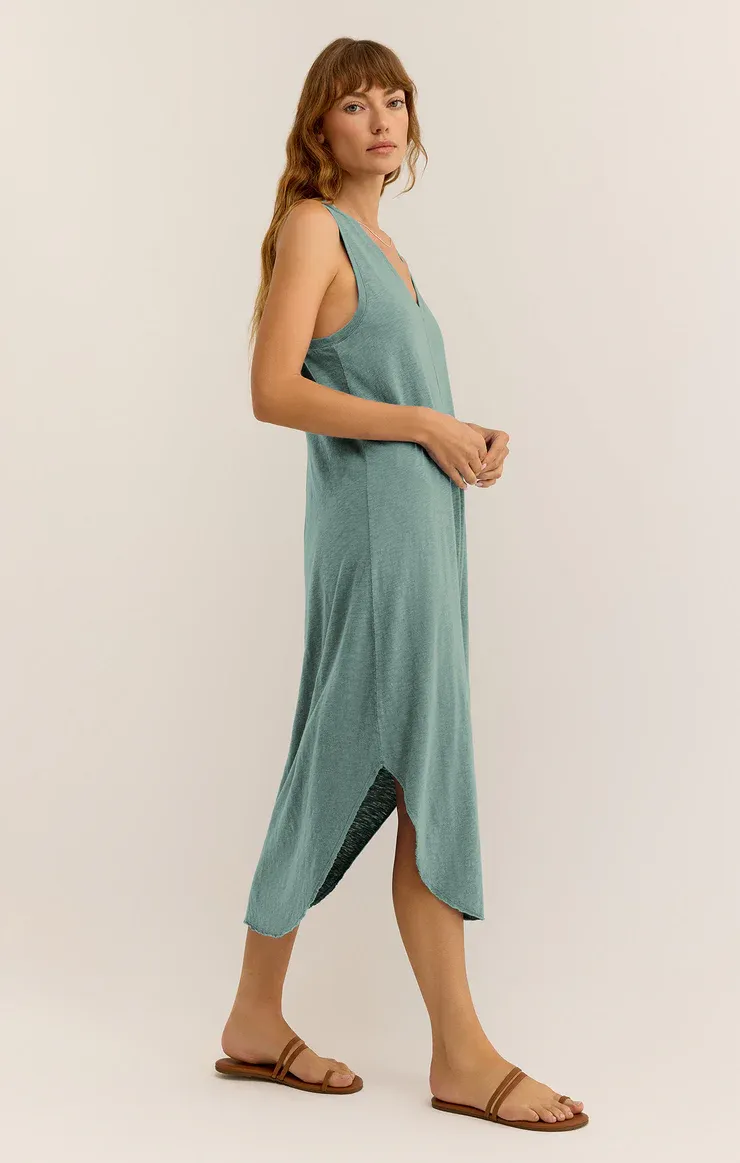 Z Supply The Reverie Slub Dress - Sea Pine